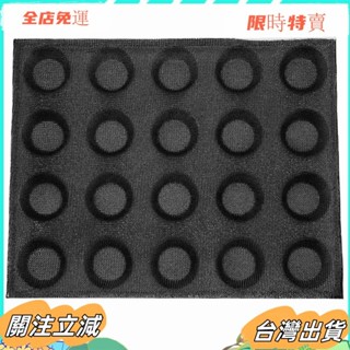臺灣出貨 20孔矽膠模具蛋糕t迷你披薩模型圓形麵包漢堡模具不粘烤盤工具sadw