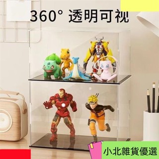 桃園出貨手辦展示盒公仔展示盒亞剋力收納盒 透明展示箱 模型定製 亞剋展示盒 積木高達模型收納櫃 防塵罩r612