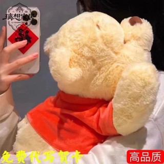 🎊臺灣出貨🎊【璃想】同款可愛維尼熊玩偶公仔抱睡小熊蜂蜜熊毛絨玩具兒童女生生日禮物毛絨公仔抱枕 卡通動漫玩具 玩偶娃娃