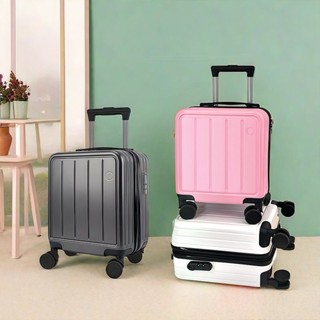 💕臺灣熱賣💕14寸小型行李箱 拉桿箱 20X30X40CM春秋西部航空登機箱 16兒童旅00