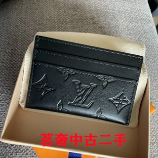 LV 路易威登 DOUBLE 22新款 壓紋 男士 卡包 卡夾 名片夾 信用卡夾 M81415