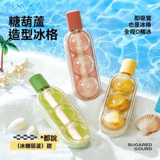 💥臺灣倉庫出貨 免運費💥 糖葫蘆冰球雪糕模具 輔食冷凍冰格 家用冰箱冰塊冰棒冰淇淋吸管冰格