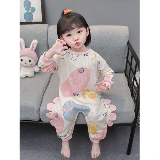♥♥臺灣限時低價♥♥【店鋪熱銷】女童連體睡衣春秋薄款長袖防踢睡袋中小童女孩兒童寶寶可愛家居服
