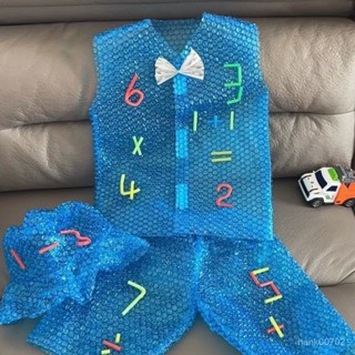 💥挑戰蝦皮最低價💥 兒童環保服裝手工環保數字衣服幼兒園親子環保時裝秀男童走秀服裝