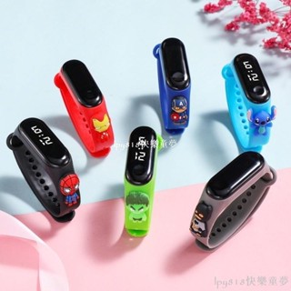 ⭐六一快樂⭐兒童卡通手錶 LED 數字運動手錶防水手錶皮卡丘禮物男孩女孩學校