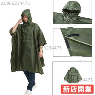✨新店開業✨時尚斗篷雨衣三合一露營帳篷戶外徒步連身雨披滌綸布66
