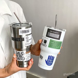 🔥臺灣發貨🔥【店鋪熱銷】冰霸杯杯子304不銹鋼大容量水杯保冷保溫杯保冰杯車載咖啡杯