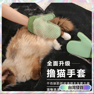 【🔥臺灣熱賣🔥】新款 擼貓手套 浮毛去除 按摩手套 兩面可用 貓狗通用 多種優質 除毛刮毛
