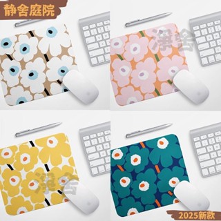 【可開發票/收據】設計師花朵碎花創意桌墊滑鼠墊防水加厚鎖邊防滑辦公桌墊小號護腕