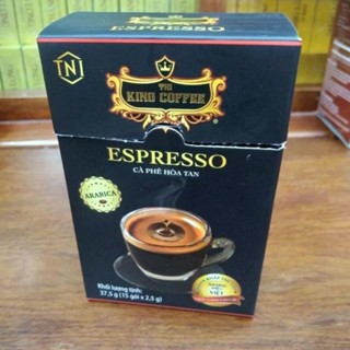 雅雅代購✨越南原裝TNI KING COFFEE ESPRESSO添愛尊尚濃香型意式濃縮特濃速溶黑咖啡提神健身0蔗糖