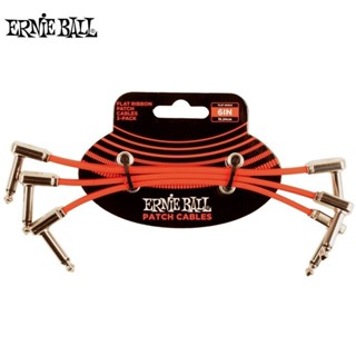 Ernie Ball Flat Ribbon Patch Cable 6inch 短導線 3入組 三色可選【黃石樂器】
