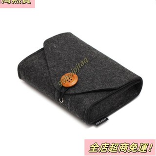 【臺灣出貨】高品質毛氈數碼配件收納袋便攜式旅行 USB 數據線耳機手機充電器電子配件收納袋防水便攜收納袋