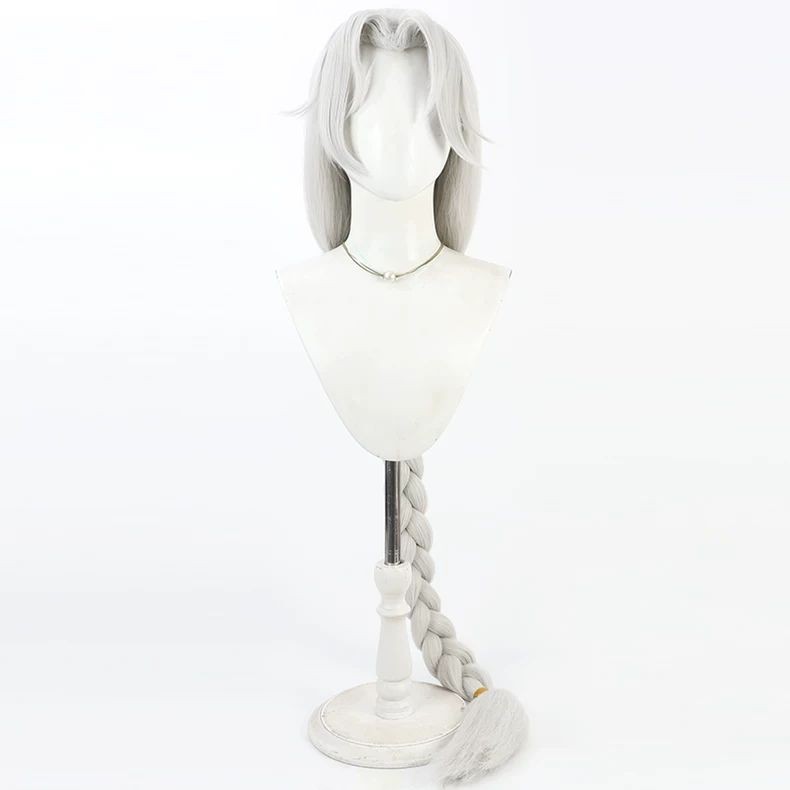 台灣出貨 凸變英雄x 女王cos假髮TO BE HERO X美人尖加粗辮子銀白 角色扮演