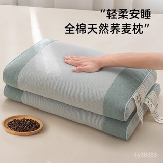【臺灣熱銷】全蕎麥殻枕頭護頸椎助睡眠專用睡覺枕芯成人夏季護頸枕家用一對裝 IF7X