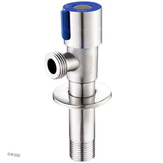 桃園出貨🔅20mm加長角閥 DN15止水閥 304不鏽鋼家用馬桶熱水器1/2冷熱進水管三角閥加厚
