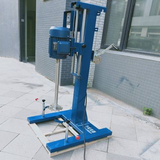 【這款是定製產品 標價為定金】分散機攪拌器2KW砂磨機塗料液體油漆數顯可調速3KW攪拌機乳化齊威