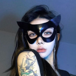 【臺灣出貨】【隱私保密】ins辣妹萬聖節派對化妝舞會貓女郎眼罩凹造型道具半臉麵具BDSM調敎調情性感情趣內衣