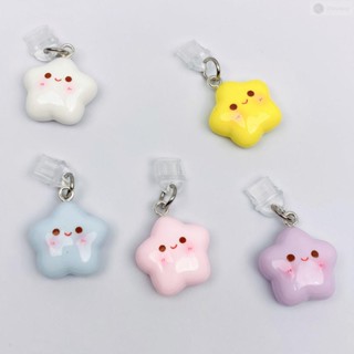 手機防塵塞🌸新款可愛星星手機防塵塞充電口堵頭吊墜蘋果華為Type-C安卓防灰塵