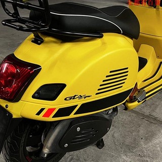 機車/摩托/電車配件 偉士牌 裝飾改裝件 適用比亞喬 VESPA GTS300貼紙 踏板車改裝 裝飾拉花防水車貼 簡約