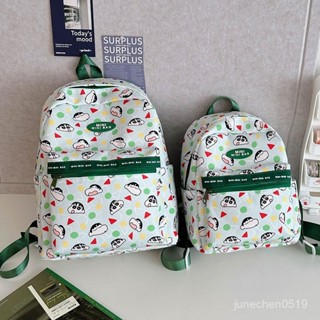 兒童書包💖 書包小學生兒童後揹包新款蠟筆小新書包慵懶風百搭雙肩包可愛潮流小學生休閒雙肩包 PEYW