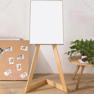 畫板畫展畫架實木支架北歐Ins風展覽會落地看板架子門口展示架廣告板KT板海報架 穩固實木結構 北歐簡約風格qct6r0