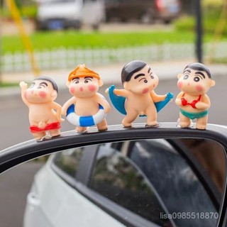 🍀桃園發貨🍀車載卡通蠟筆小新公仔中控臺搞笑汽車擺件可愛裝飾用品個性裝飾品