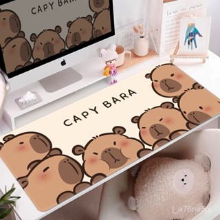 ✨Creative名創優選✨臺灣出貨✨卡比巴拉水豚滑鼠墊超大號電腦桌墊辦公室鍵盤墊子護腕耐髒可水洗