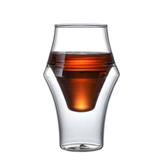 免運 臺灣出貨 居家水杯 新款雙層單口咖啡杯 分享壺套裝 高硼矽耐熱玻璃杯 KB8N