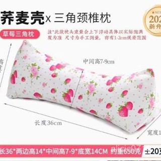 臺灣出貨✨頸椎三角枕頭蕎麥殻三角枕頭睡枕護頸枕頸椎枕枕脖枕小枕頭菱形枕✨賣場精選