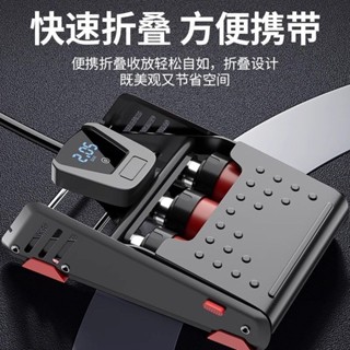 【限時*下殺】腳踩便攜充氣筒高壓三缸充氣泵汽車電動車摩托車三輪車腳踏車快速摺疊打氣筒