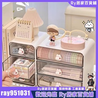 Ry精選🔥收納櫃 桌上抽屜式 抽屜 收納盒 分隔 桌上收納盒 學生桌麵抽屜盒子筆筒可愛辦公室兒童髮飾 置物架 整理盒