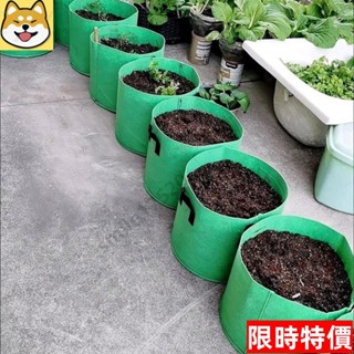 【熱銷】種植箱陽臺樓頂種菜盆無紡佈種植袋多花盆美植袋蔬果月季育苗盤 6IHU45