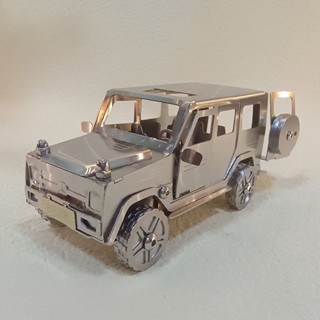 奔不銹鋼車模型車大g重型越野車美式模型吉普車金屬雙座車模型1