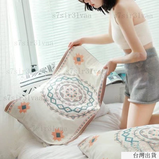 臺灣出貨24h紗布枕巾 中國風枕頭巾 枕巾 枕頭巾 成人情侶頭蓋巾 四層枕巾 民族風枕頭蓋巾 頭蓋巾 紗布枕巾 枕頭套