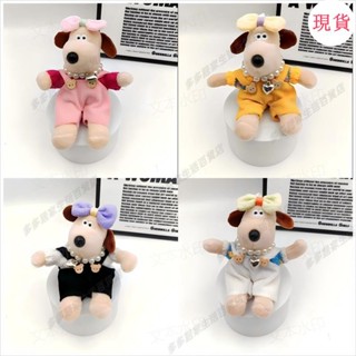 臺灣發貨💖●毛絨吊墜掛件●新款公仔可愛掌門狗掛件汽車鑰匙扣蝴蝶結卡通潮流蝴蝶結萌萌小狗