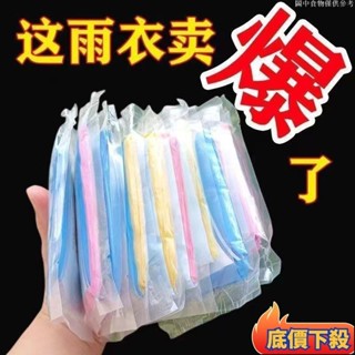 🎊臺灣出貨🎊一次性雨衣真空壓縮卡片包裝加厚款戶外漂流旅遊成人兒童均碼雨披