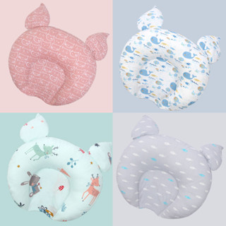 Cute Grid❤ 嬰兒頭部定型枕嬰兒定型枕頭夏季0-3歲頭枕新生嬰幼兒枕頭新生兒