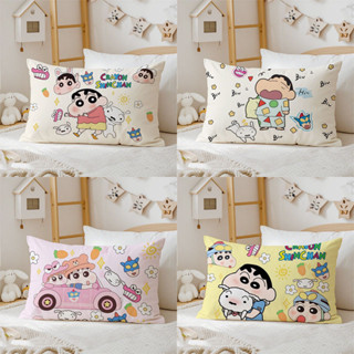新品上新！🎁🎁蠟筆小新抱枕卡通長方形靠枕可愛少女心枕頭房間床頭靠墊超軟枕套