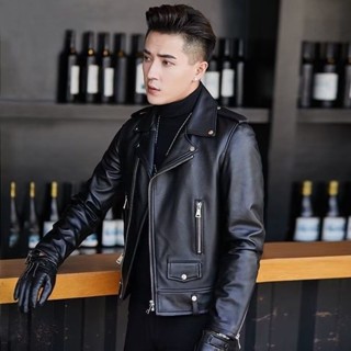 皮衣外套男 韓係外套 春秋外套 寬鬆外套 百搭外套 休閒外套 防風夾克 風衣外套男 修身皮衣男韓版翻領短款外套機車皮夾克
