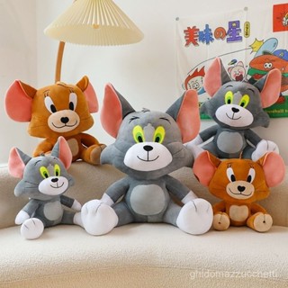 【Tom & Jerry】經典動畫湯姆傑瑞毛絨玩具可愛卡通貓和老鼠生日禮物適閤兒童玩具 毛絨公仔 毛絨玩具 娃娃