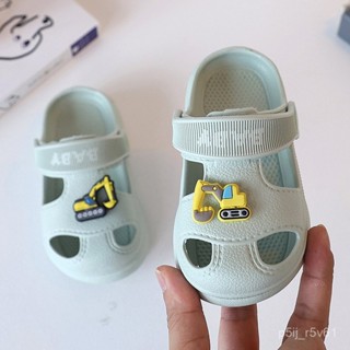 【Mini】童裝館 洞洞鞋男童夏兒童拖鞋室內防滑寶寶1-3幼兒涼拖小孩軟底沙灘鞋涼童鞋 兒童洞洞鞋兒童涼鞋寶寶涼鞋