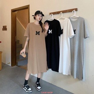【熱賣新品】韓國韓版夏季新款懶人長款連衣裙大碼寬松胖妹妹200斤睡裙女過膝大尺碼睡衣大尺碼睡裙加大碼家居服