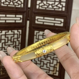 【熱賣中】手鐲 手鏈 手環 手鏈 「璀璨星辰」中宮手鐲戒指黃金色璀璨星辰點鑽手環複古情人節禮物