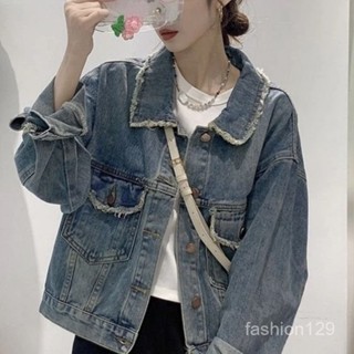 💛限時下殺💛【4304人收藏】牛仔外套女春秋2024新款夏季外套短款矮個子小眾百搭簡約夾剋上衣