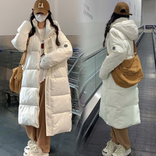 🎁臺灣出貨🎁 羽絨外套 長版羽絨 羽絨大衣 大衣外套 羽絨服 輕羽絨外套 長羽絨外套 保暖外套 女冬裝加厚膝長款棉衣外套