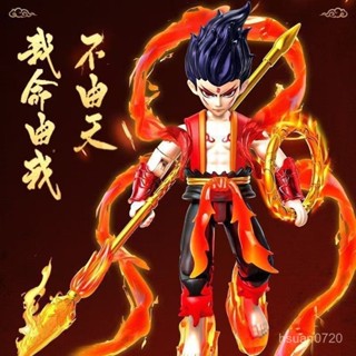 ✨哪吒2 哪吒之魔童鬧海 哪吒手辦 關節可動模型 積木 哪吒擺件 積木擺件 哪吒模型 積木模型 相容樂高 哪吒擺件