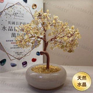 △【開光】天然 水晶樹 招財樹 水晶發財樹 純手工編織 招財擺飾 玄關擺件 招財小物 辦公室招財擺件 開幕送禮 入厝禮物