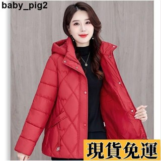 🌺臺灣限時低價🌺 新款2025冬季棉衣加厚連帽羽絨棉服保暖時尚棉襖外套短版寬鬆大尺碼