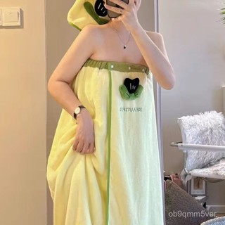 🔥臺灣出貨🔥【2.6萬人收藏】珊瑚絨浴裙ins風高顔值可穿可裹吸水速幹髮浴巾女三件套學生成人