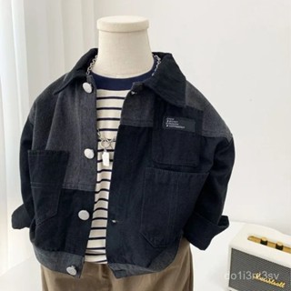 高品質✔男童韓版牛仔外套2025新款中小童帥氣休閒時髦夾剋衫兒童春秋裝潮 HU1D